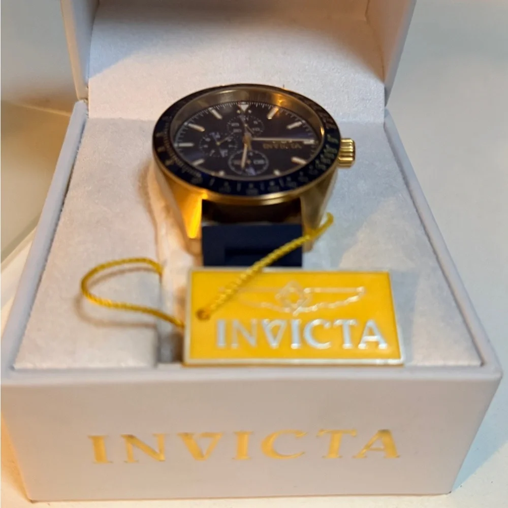 Invicta Blue and Gold Women's Watch